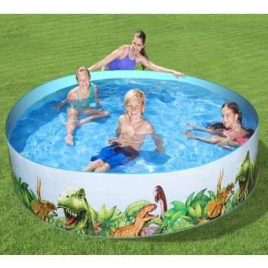Детский каркасный бассейн Bestway 55001B 244х46 см Принт BES55001B фото - 4