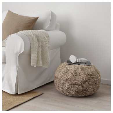 IKEA Пуф SANDARED Бежевый (ИКЕА АВСТРИЯ) 00385314 фото - 18