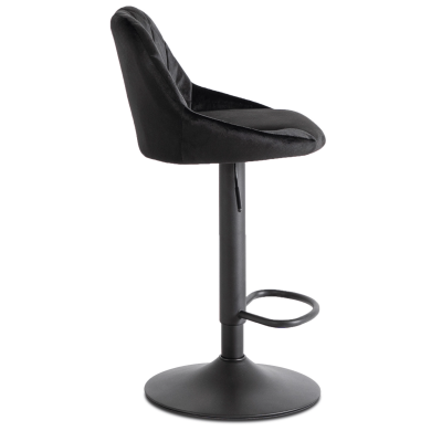 Барний стілець Mebel Elit EDA Welur Чорний ME.EDA/CZ/CZ/V/H фото - 4