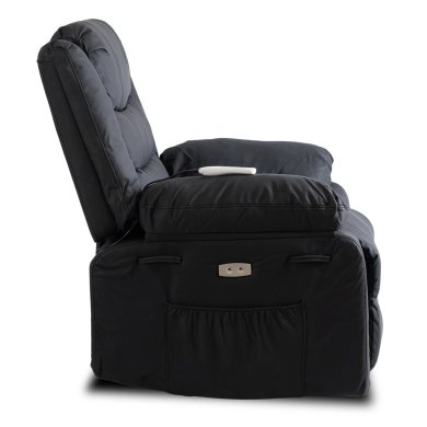 Кресло мягкое раскладное массажное с реклайнером Mebel Elit JASPER 2 Черный ME.JASPER/CZ/E/FW фото - 3