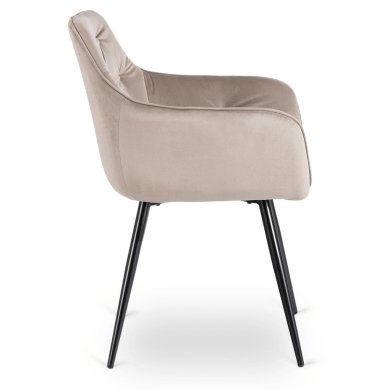 Обеденный стул Mebel Elit MODESTO Welur Бежевый ME.MODESTO/BZ/CZ/V/K фото - 3