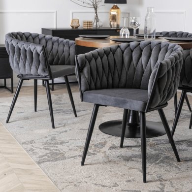 Обеденный стул Mebel Elit ELENA Welur Серый ME.ELENA/P/V/K фото - 7