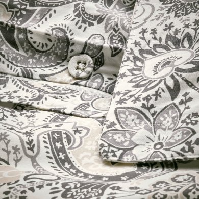 IKEA Комплект постільної білизни RODGERSIA 150х200 см Сірий (ИКЕА РОДЖЕРСИЯ) 10579401 фото - 3