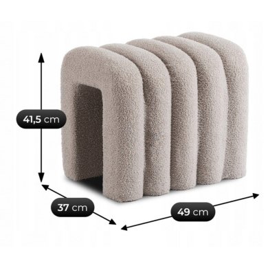 Пуф Mebel Elit PIKSEL Сірий ME.PIKSEL/P/TB/PUF фото - 6