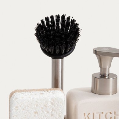 Диспенсер с губкой и щеткой Homla DOSSE Екрю 243669 фото - 3