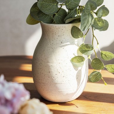 Ваза Homla NOVO 13x18 см Екрю 229699 фото - 4