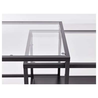IKEA Комплект журнальных столов VITTSJO 2 шт Черный (ИКЕА ВИТШО) 80215332 фото - 16
