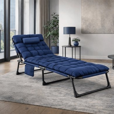 Складной шезлонг Mebel Elit SATURN Синий ME.SATURN/GR/T/LOZ фото - 11