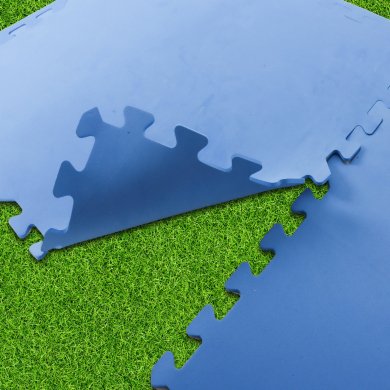 Набір килимків для басейну (пазл) Garden Line 55х55 см 11 шт Блакитний JIL290972 фото - 2