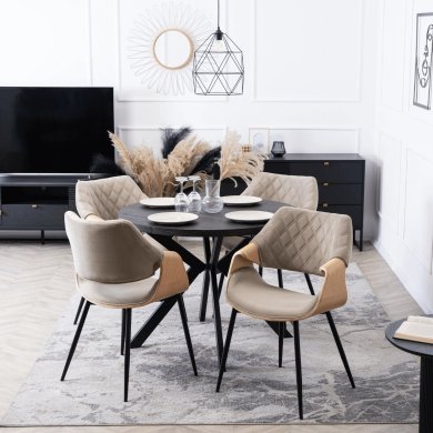 Обеденный стул Mebel Elit DAKOTA Welur Бежевый ME.DAKOTA/BZ/D/V/K фото - 5