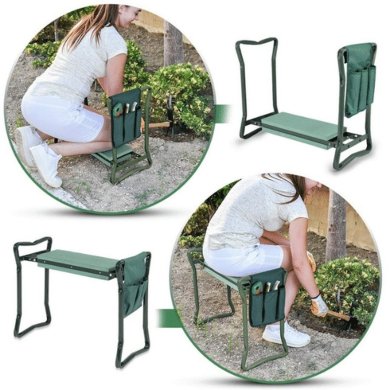 Табурет для огорода Garden Line KNEELER 3в1 Зеленый GWI3632 фото - 9