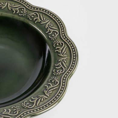Глибока тарілка Homla SALTIS 22 см Зелений 231357 фото - 4