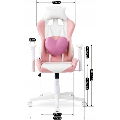 Геймерське крісло Mebel Elit CANDY Рожевий - 7 Геймерське крісло Mebel Elit CANDY Рожевий ME.ADULTCANDY/R/E/FO фото - 7