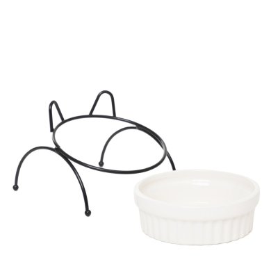 Миска для кошек Homla CATTY | Белый / Черный 213968 фото - 4
