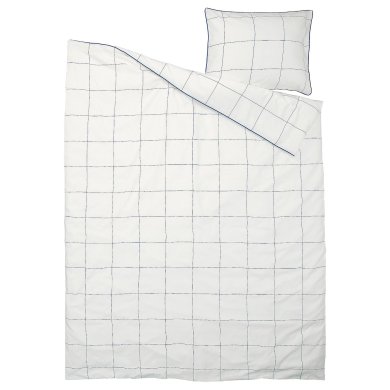 IKEA Комплект постельного белья BREDVECKLARE 150х200 см Белый (ИКЕА БРЕДВЕККЛЭР) 70579342 фото - 5