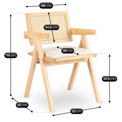 Обеденный стул Mebel Elit MADERA 2 Дуб ME.MADERA2/BZ/T/D/DK/K фото - 6