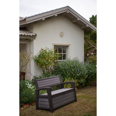 Садова лава з ящиком Keter HUDSON STORAGE Коричневий 235687-1 фото - 6
