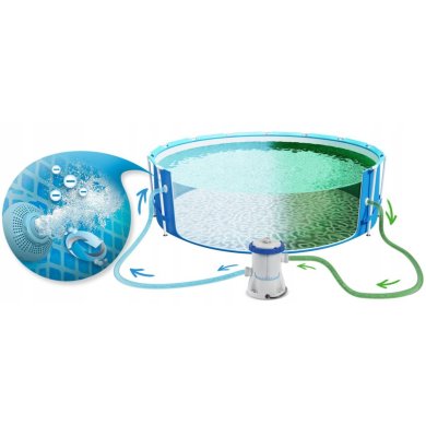 Каркасный бассейн Bestway 56418 STEEL PRO MAX 366х100 см Белый 56418 фото - 6