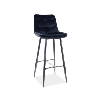 Барный стул Signal Chic H-1 Velvet Черный CHICH1VCC