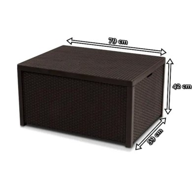 Садовый стол-сундук Keter ARICA Коричневый - 3 Садовый стол-сундук Keter ARICA Коричневый 221043 фото - 3