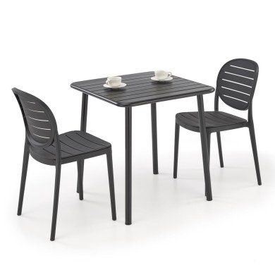 Садовый стол Halmar BOSCO Черный - 8 Садовый стол Halmar BOSCO Черный V-CH-BOSCO_KW-ST-CZARNY фото - 8