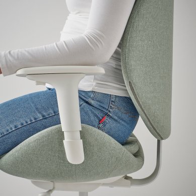 IKEA Офисное кресло HATTEFJALL Светло-зеленый (ИКЕА ХАТТЕФЬЯЛЛЬ) 70532953 фото - 3