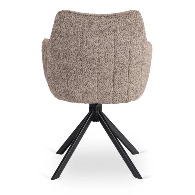 Обідній стілець поворотний Mebel Elit BAJA Boucle Коричневий ME.BAJA/BR/CZ/TB/K фото - 4