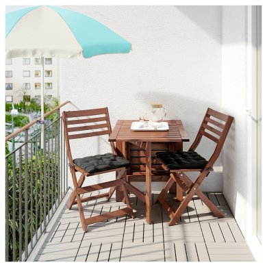 IKEA Садова парасоля RAMSO 125 см Бежевий (ИКЕА РАМСО) 00389543 фото - 3