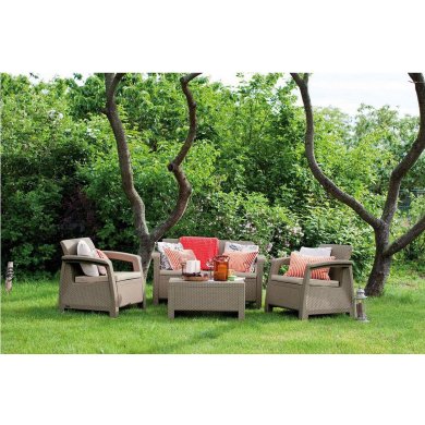 Комплект садовой мебели Keter CORFU Капучино 227640 фото - 2