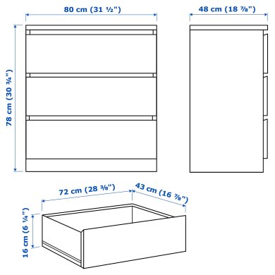 Комод MALM - 5 IKEA Комод MALM (ИКЕА МАЛЬМ) 20403562 фото - 5