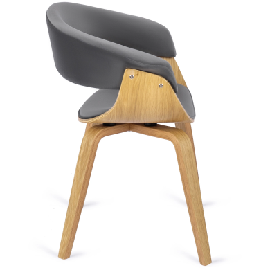 Обідній стілець Mebel Elit GARY Welur Сірий ME.GARY/P/DZ/V/DG/K фото - 3