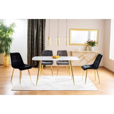 Обеденный стул Signal CHIC Welur Черный CHICVZLC фото - 3