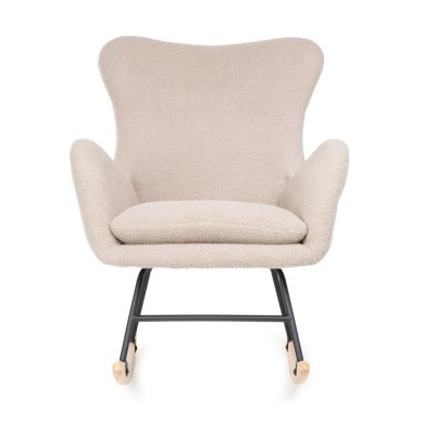 Кресло-качалка Homla LUNNIE TEDDY BOUCLE Бежевый 217962 фото - 3