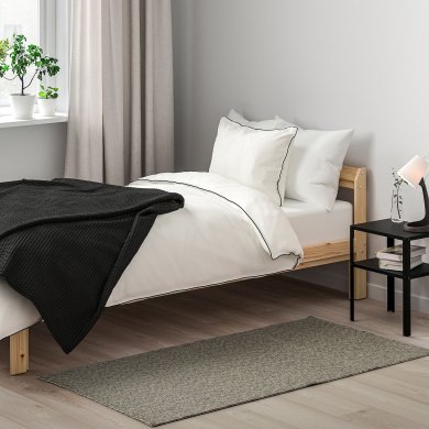 IKEA Ковер TIPHEDE 80x150 см Черный (ИКЕА ТИФЕД) 20528878 фото - 2