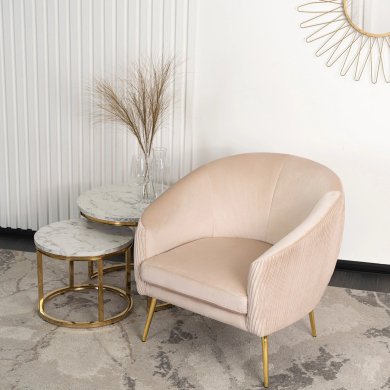 Кресло мягкое Mebel Elit STELLA Welur Бежевый - 7 Кресло мягкое Mebel Elit STELLA Welur Бежевый ME.STELLA/BZ/ZL/V/FW фото - 7