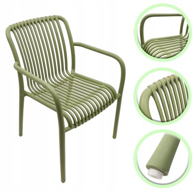 Садовый стул Favora NORDEN Зеленый FND12027DG фото - 2