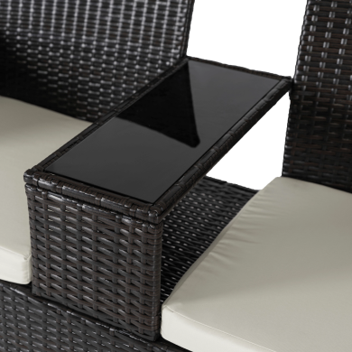 Садовый диван Mebel Elit KENT Коричневый ME.KENT/BR/RAT/OGR/ZES фото - 6