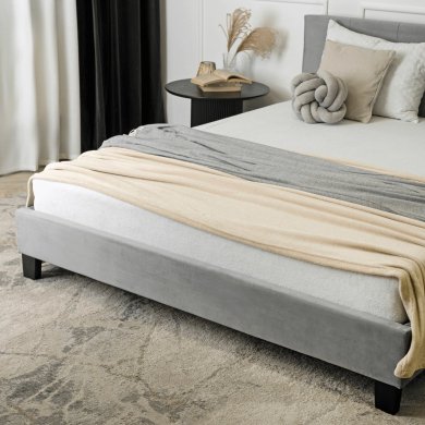 Ліжко Mebel Elit BUENO Welur 160x200 см Сірий - 7 Ліжко Mebel Elit BUENO Welur 160x200 см Сірий ME.BUENO/160/P/V/LOZ фото - 7