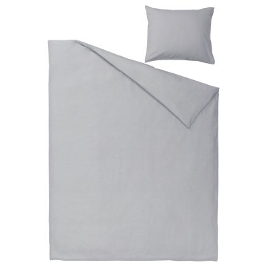 IKEA Комплект постельного белья NATTSVARMARE 150x200 см Серый (ИКЕА НАТЦВАРМАРЕ) 20529335 фото - 6