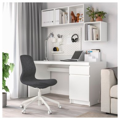 IKEA Офісне крісло LANGFJALL Темно-сірий (ИКЕА ЛАНГФЬЯЛЛЬ) 49252384 фото - 24