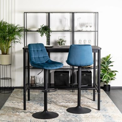 Барний стілець Mebel Elit ARCOS 2 Welur Синій ME.ARCOS2/GR/V/H фото - 6