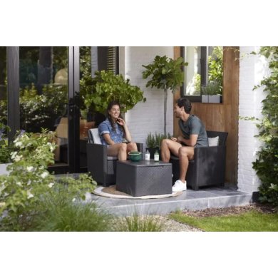 Комплект садових меблів Keter CLAIRE Графіт 253065 фото - 7