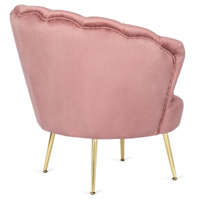 Крісло м'яке з підставкою Mebel Elit GRAND Welur Рожевий ME.GRAND/R/V/FW фото - 5