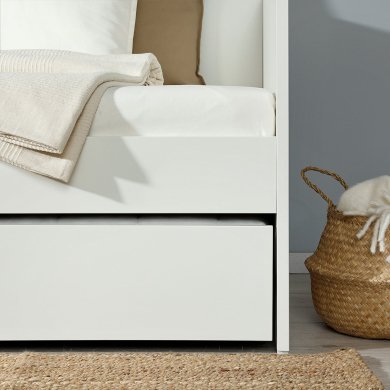 IKEA Раскладная кушетка с 2 матрасами VIHALS 80x200 см Белый (ИКЕА ВИХАЛС) 89580637 фото - 15