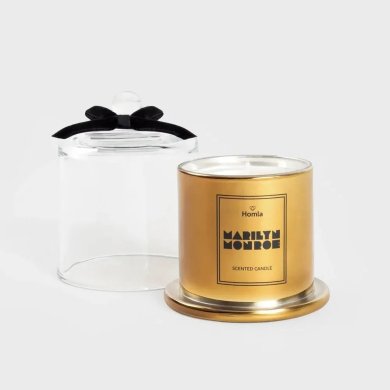 Ароматична свічка Homla MONROE CARNIVAL Jasmine Embers 260 г Золотий 235727 фото - 2