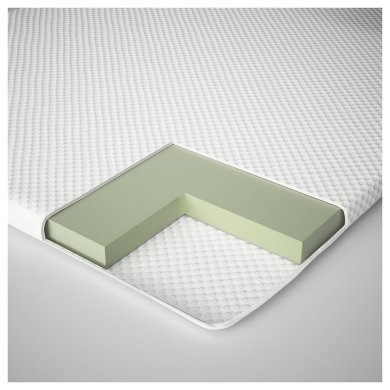 IKEA Топер NORDBERGET 90х200 см Белый (ИКЕА НОРДБЕРГЕТ) 80558513 фото - 4