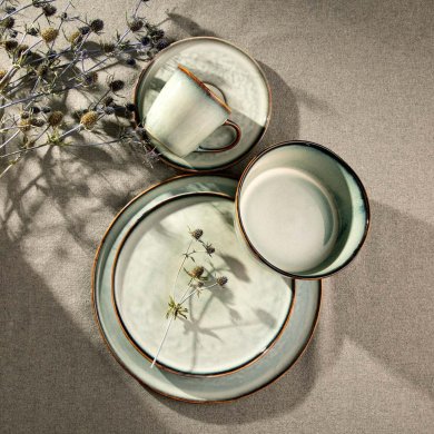 Десертна тарілка Homla VELLORA 16 см Блакитний 241758 фото - 4