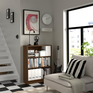 IKEA Стеллаж BILLY Орех (ИКЕА БИЛЛИ) 30508648 фото - 2