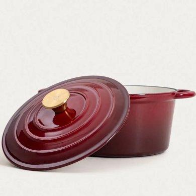 Каструля з кришкою Homla ANDREAS 4 л Бордовий 244313 фото - 2