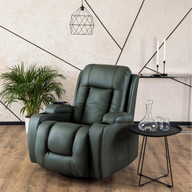 Крісло масажне багатопозиційне розкладне Mebel Elit BOX | Зелений ME.BOX/Z/E/FW фото - 9